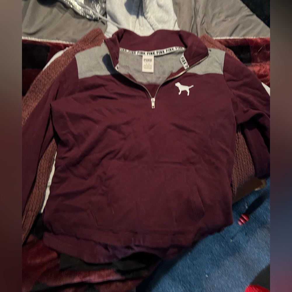 Victoria secret pink half zip